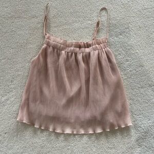 Elegant Pink Pleated Top